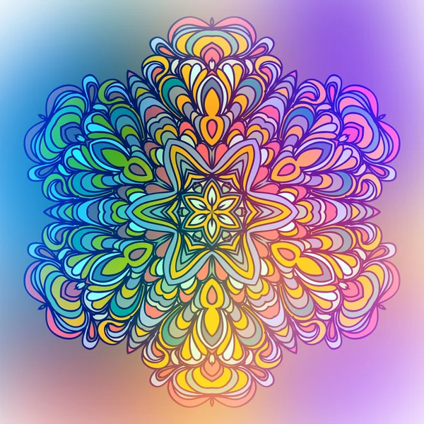 Mandala Flor Abstracto. Elemento decorativo para el diseño — Vector de stock