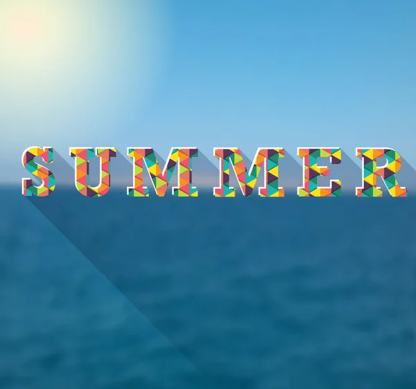 Cartaz colorido de verão para o seu design —  Vetores de Stock