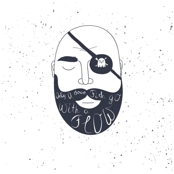 Sakallı adam yaratıcı teklif tasarımınız için