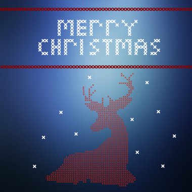 Neşeli Noel ve mutlu yeni yıl kutlama tasarım