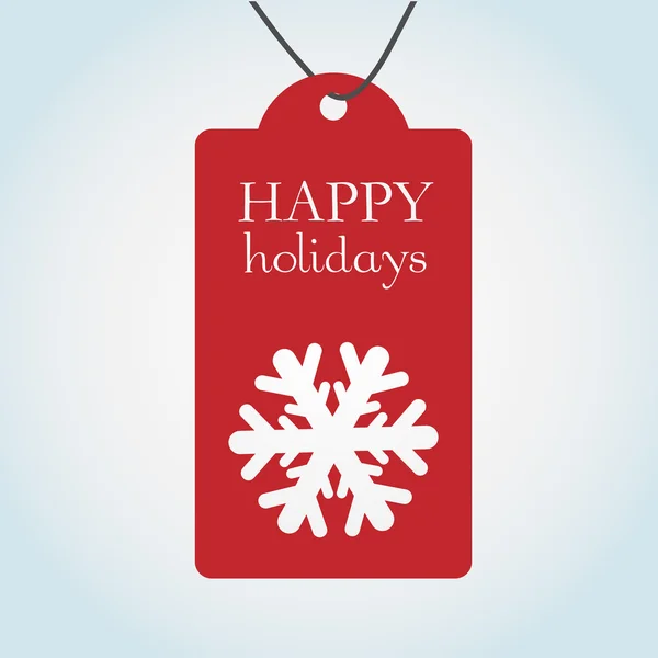 Mutlu tatil hediye etiket tasarımı