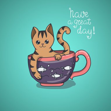 Bir güzel gün şirin kedi doodle var