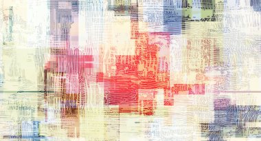 Soyut dijital sanat eserleri, arka plan resimleri, kırmızı aksanlı duvar sanatı fantezileri. Geometrik boya darbeleri