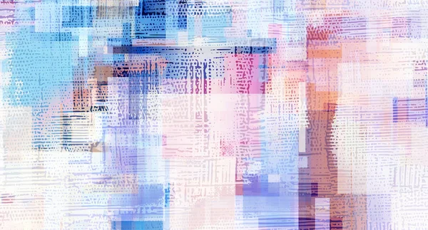 Pastelové Vibrace Abstraktní Digitální Umělecké Dílo Pestrobarevné Paletě Nástěnné Umění — Stock fotografie