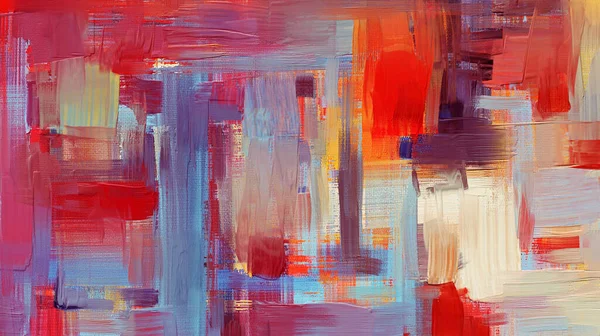 Large size hand painted artwork in contemporary style. Art made with magenta and orange color paint smears and rough brush strokes for large tapestry, bed decor, abstract painting on canvas