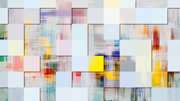 Jasne Abstrakcyjne Tło Pikselowe Tło Technologii Art Losowe Prostokąty Kolorowa — Zdjęcie stockowe