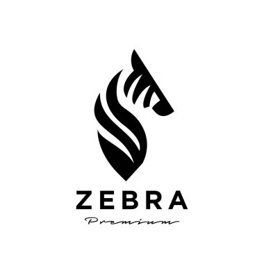 Zebra başı logo tasarımı