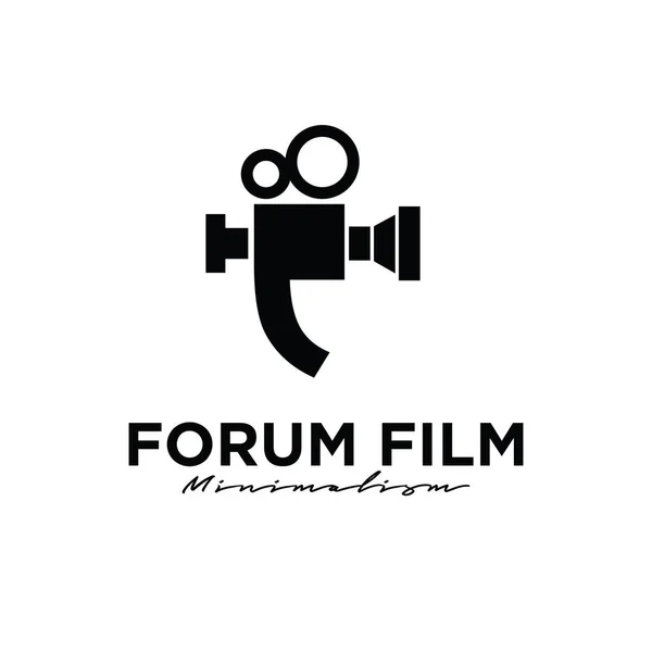 Forum Kino Studio Live Film Streaming Koncepcja Produkcji Bańka Czat — Wektor stockowy