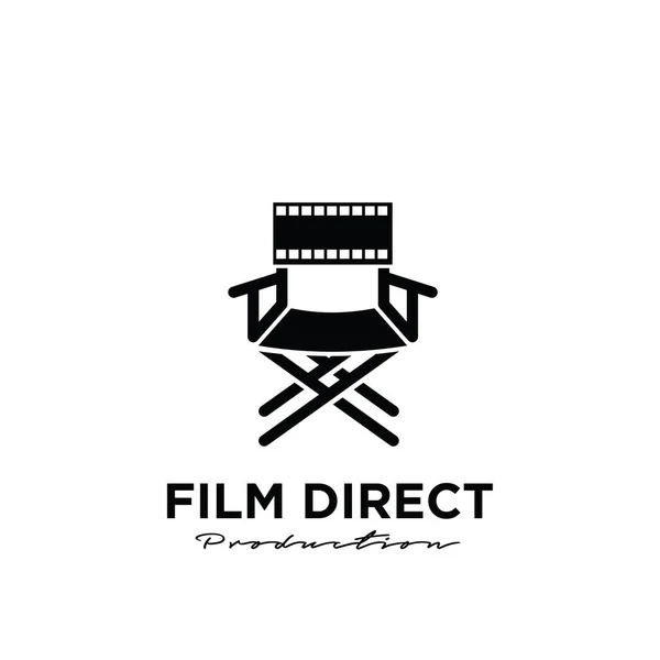 Studio Film Vidéo Cinéma Cinématographie Film Production Logo Design Vectoriel — Image vectorielle