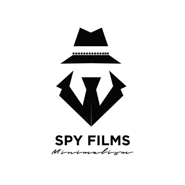 Spionage Geheim Film Studio Cinema Film Film Productie Logo Ontwerp — Stockvector
