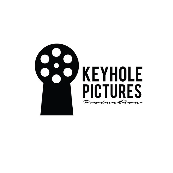 Private Cinema Studio Película Vídeo Cinematografía Película Producción Concepto Candado — Archivo Imágenes Vectoriales