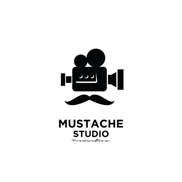Mister Movie Studio Video Cinema Film Production Logo Design Vector — Stock Vector