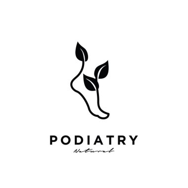 ankle foot podiatry vector line logo icon illustration design isolated background clipart