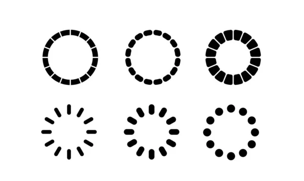 Значок Векторной Загрузки Прогресс Бар Загрузки Круглого Процесса Загрузки Элемент — стоковый вектор