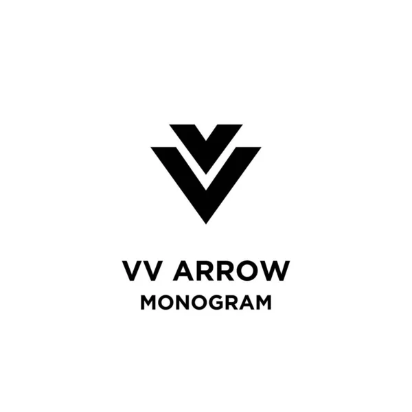 Монограмма Стрелки Начальная Буква Векторный Логотип Иконка Рисунок — стоковый вектор