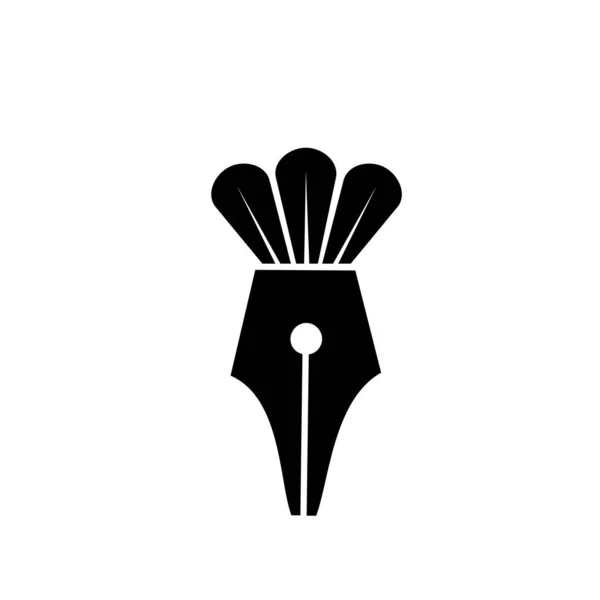Carrot Στυλό Λογότυπο Διανυσματική Απεικόνιση Κατάλληλο Για Την Εκπαίδευση Φύση — Διανυσματικό Αρχείο