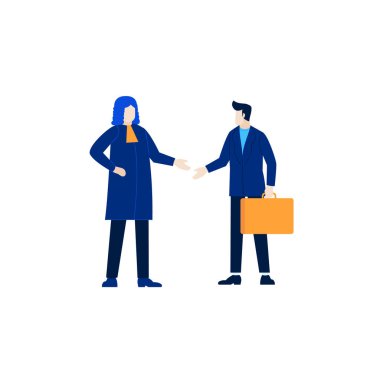 Savcı ve avukat çizimi düz tasarım