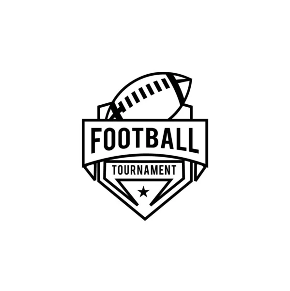 American Football Team Line Logic Design Vector Illustration — стоковий вектор