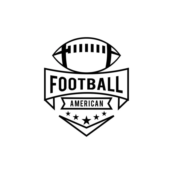 American Football Team Line Logic Design Vector Illustration — стоковий вектор