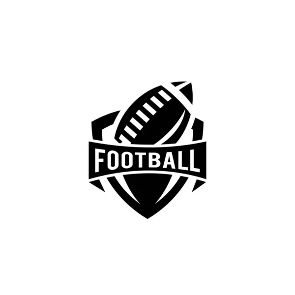 American Football Team Logo Ikone Design Vektor Illustration — Stockvektor