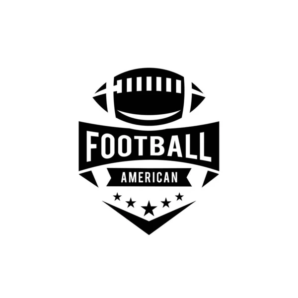Futebol Americano Equipe Logotipo Ícone Design Vetor Ilustração —  Vetores de Stock