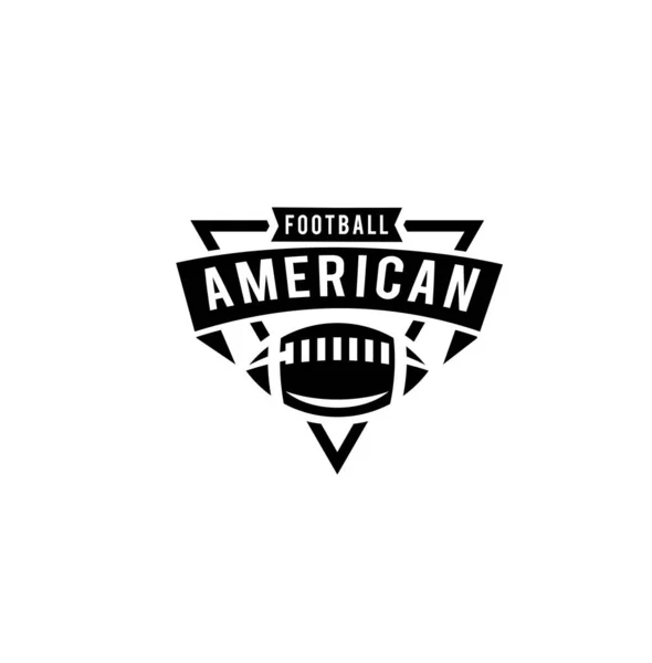 アメリカンフットボールチームロゴアイコンデザインベクトルイラスト — ストックベクタ