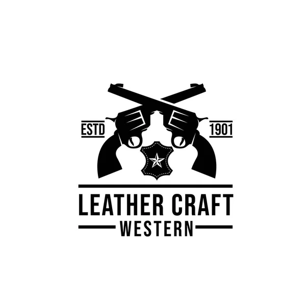 Leather craft logo Vector Art Stock Images Depositphotos