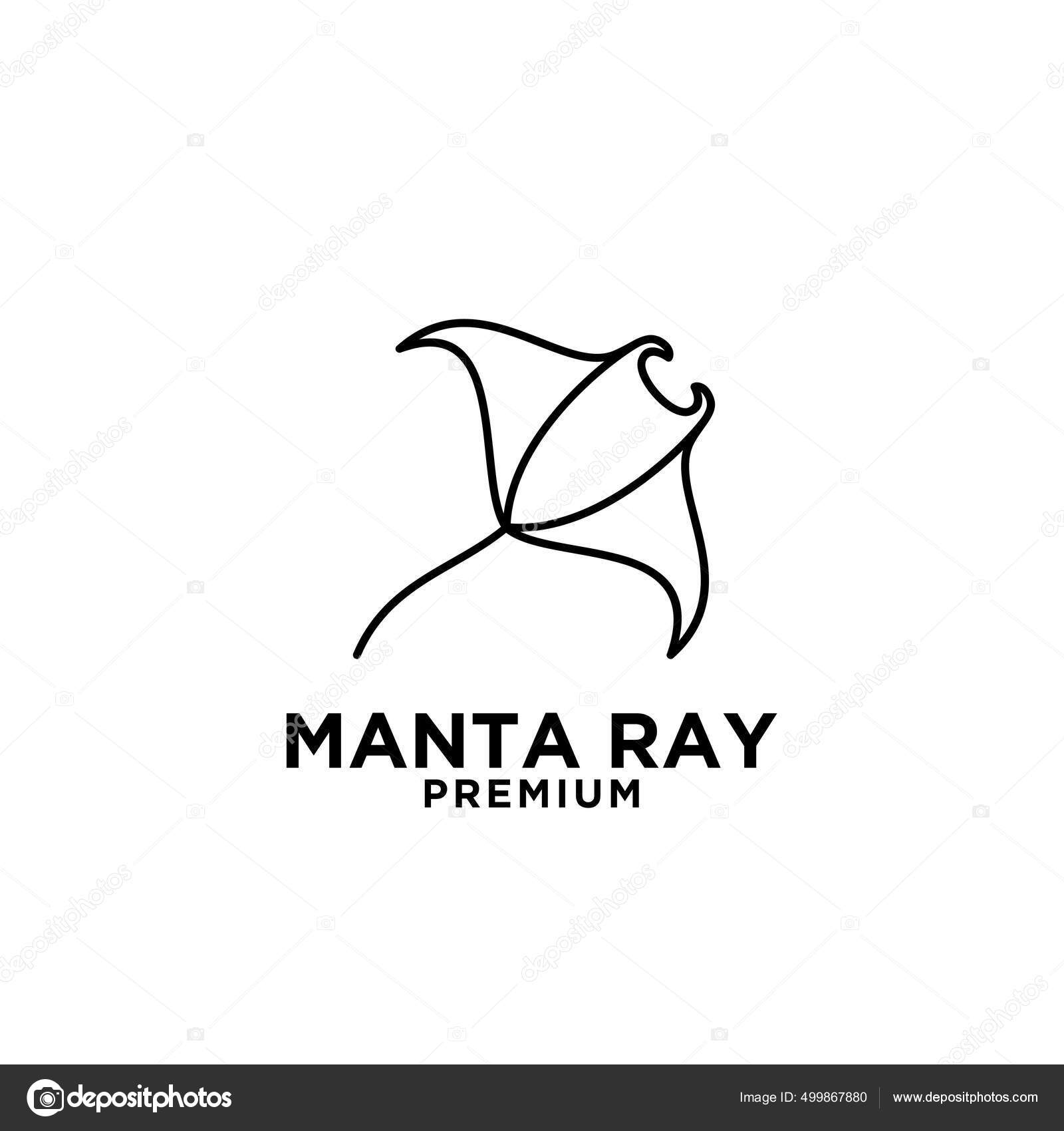 Manta Ray Outlineストックベクター ロイヤリティフリーmanta Ray Outlineイラスト Depositphotos