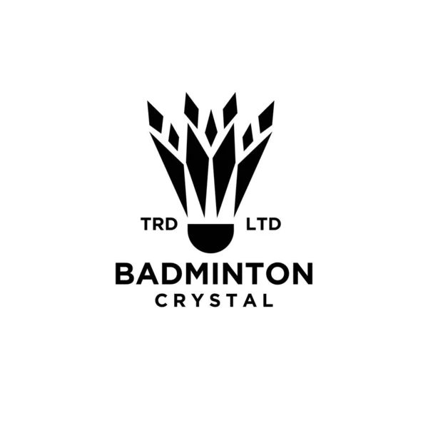 Premium Badminton Shuttlecock Vector Icoon Ontwerp Voor Sport Logo Badminton — Stockvector