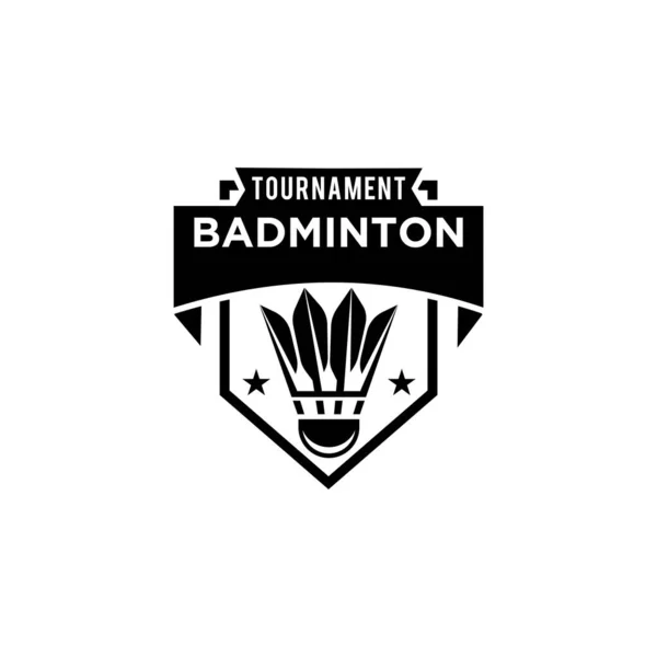 Premium Badminton Shuttlecock Vector Icoon Ontwerp Voor Sport Logo Badminton — Stockvector