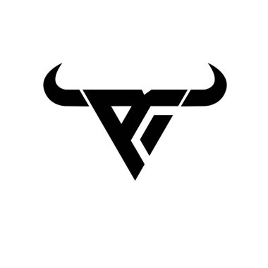 Soyut harf R üçgeni baş siyah logo izole edilmiş beyaz arkaplan