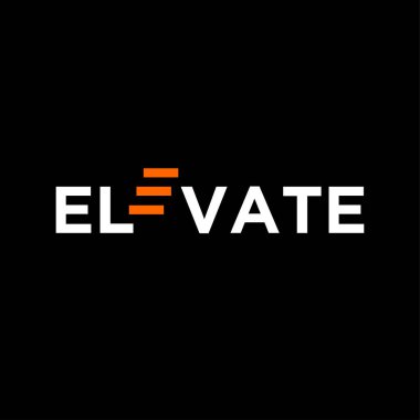 Metin logo simgesi vektör illüstrasyon tasarımını izole edilmiş siyah arkaplanı yükselt