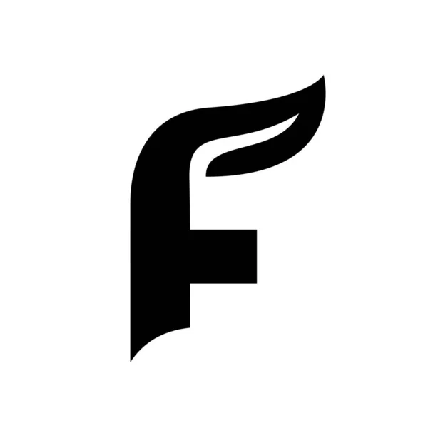 Letra Hoja Fuente Vector Logotipo Icono Diseño Aislado Fondo Blanco — Vector de stock