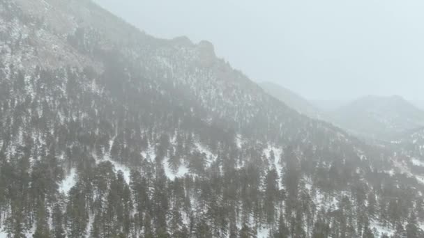 Aerial Winterliche Berglandschaft — Stockvideo