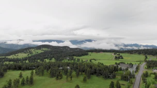 Aerial Zelená Horská Krajina — Stock video
