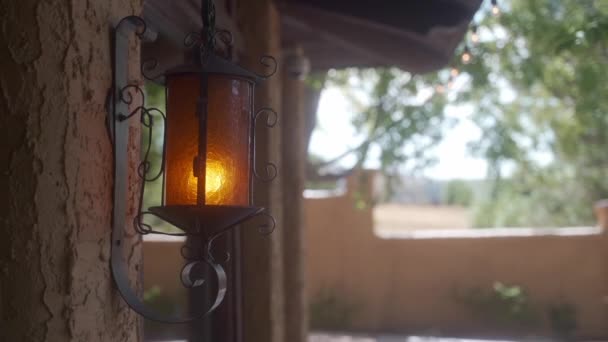 Lantern Dinding Bangunan — Stok Video
