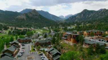 Highland hava görüntülü köy videosu