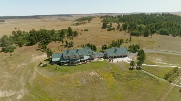 Aerial Widok Hotel Łąki — Wideo stockowe