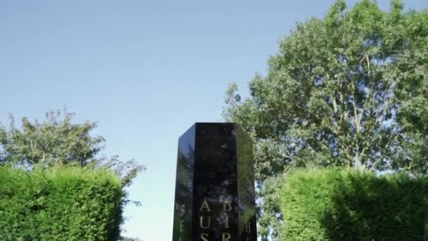 Holocaust Memorial Monument Newark Nottinghamshire Verenigd Koninkrijk — Stockvideo