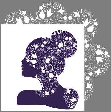 Woman beauty, bridal or fashion logo