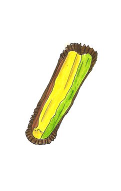 Sütlü sıcak çikolata ve karatahtanın üstünde ekkin.