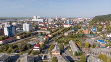 Şehir caddelerinin yukarıdan görünüşü