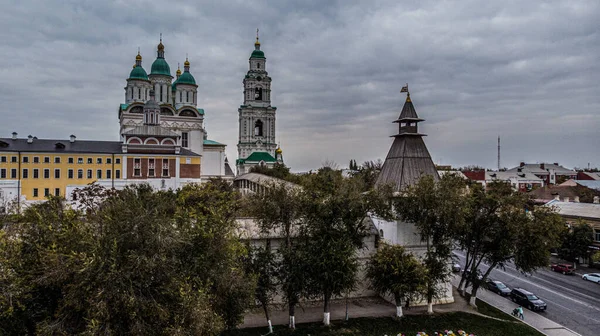 Uitzicht Witte Kerk Van Bovenaf — Stockfoto