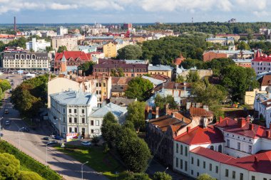 Şehir manzarası yüksek kuleden