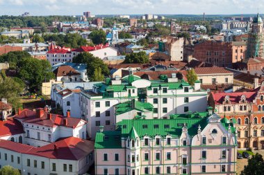 Şehir manzarası yüksek kuleden