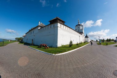 white monastery on the island