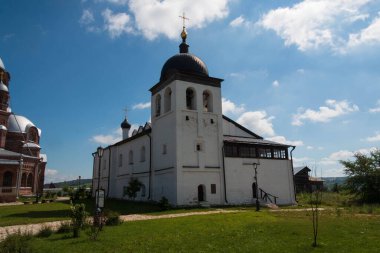 white monastery on the island