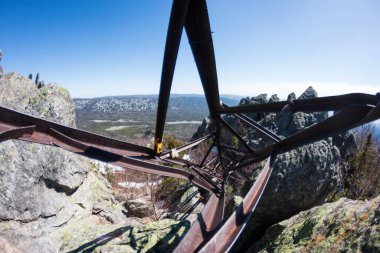 Ural dağlarının manzarası