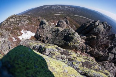 Ural dağlarının manzarası