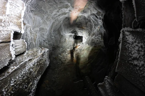 Tunnels Abandonnés Dans Mine — Photo